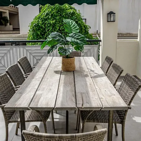 Sensational And Exotic 3-bedroom Retreat In Nueva Andalucia With A Palm Garden Marbella
